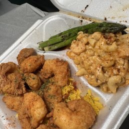 Fried Shrimp & Salmon