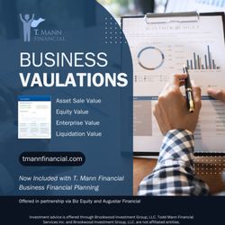 T Mann Financial - Exciting News from T. Mann Financial!
We are thrilled to announce that our "Business Valuation Service".