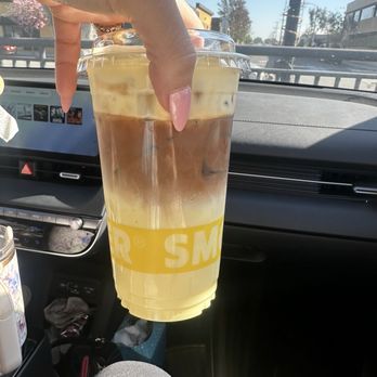 Smoking Tiger Coffee Lab - Banana Milk Latte / 바나나 라떼 - Coffee & Tea Near Me - Gardena, California