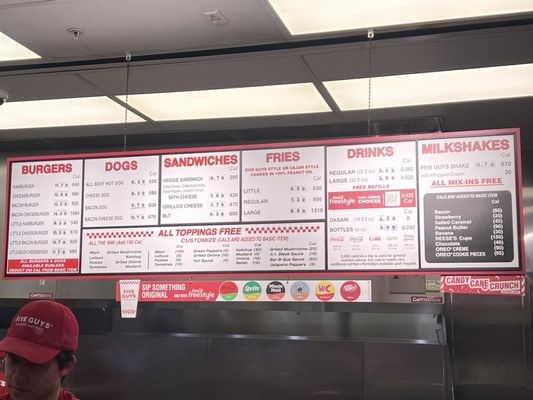 Menu photo 2 Five Guys Torrance, CA