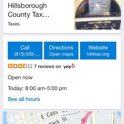 Hillsborough County Tax Collector 601 E Kennedy Blvd Downtown
