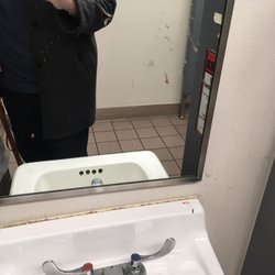 Walgreens - That's dried bloody mucus on EVERYTHING. The bathroom was disgusting.