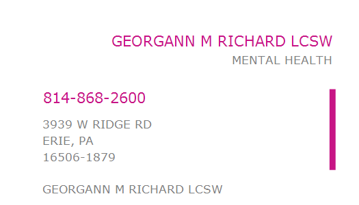 Georgann Richard LCSW - grief counselor in Erie, PA