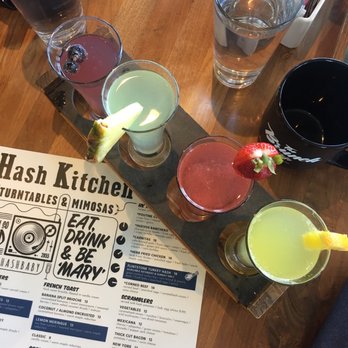 Hash Kitchen - Mimosa flight - Breakfast & Brunch Near Me - Scottsdale, Arizona Hash Kitchen - Mimosa flight - Breakfast & Brunch Near Me - Scottsdale, Arizona