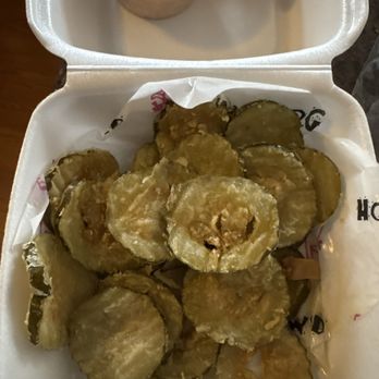 Hog Wild - Supposed to be fried pickles - Comfort Food Near Me - New Lenox, Illinois