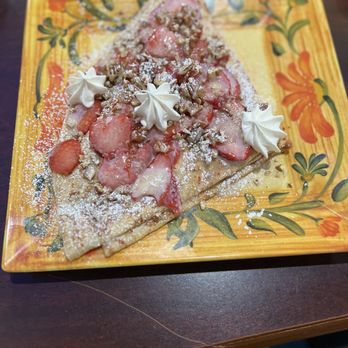 Kimmy's Cafe - Crepes with strawberries,pecans , whip cream - Cafes Near Me - Port Arthur, Texas Kimmy's Cafe - Crepes with strawberries,pecans , whip cream - Cafes Near Me - Port Arthur, Texas