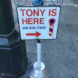 Tony's sign to let you know he's in today! Tony's sign to let you know he's in today!