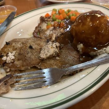 Top Deck Restaurant - Pork chop with sides & salad (not pictured) - American Near Me - Reno, Nevada Top Deck Restaurant - Pork chop with sides & salad (not pictured) - American Near Me - Reno, Nevada