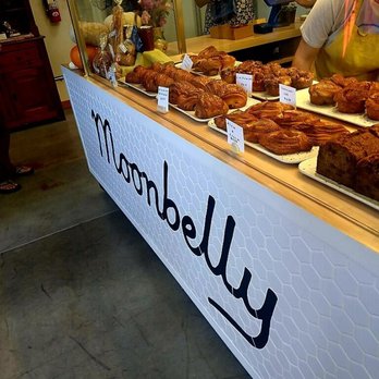 Moonbelly Bakery - Moonbelly front counter and glass display of pastries - Bakeries Near Me - Sacramento, California