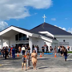 Restoration Church - Fellowship after service!