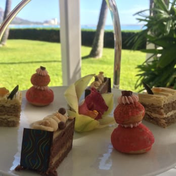 Halekulani Afternoon Tea - love the view, not so much the desserts - Tea Rooms Near Me - Honolulu, Hawaii