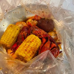 Breaux Bridge Restaurant - Columbus - Crawfish & shrimp 1/2 lb each