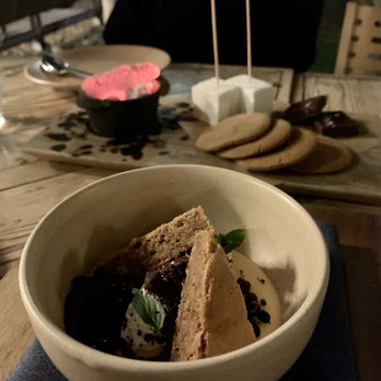 Campfire - Yes they have S'mores...with Pot de creme. - New American Near Me - Carlsbad, California Campfire - Yes they have S'mores...with Pot de creme. - New American Near Me - Carlsbad, California
