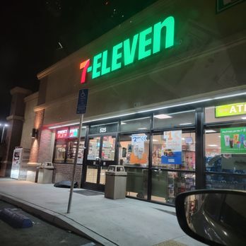 7-Eleven - a storefront at night - Convenience Stores Near Me - Perris, California