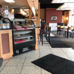 a view of the dining area