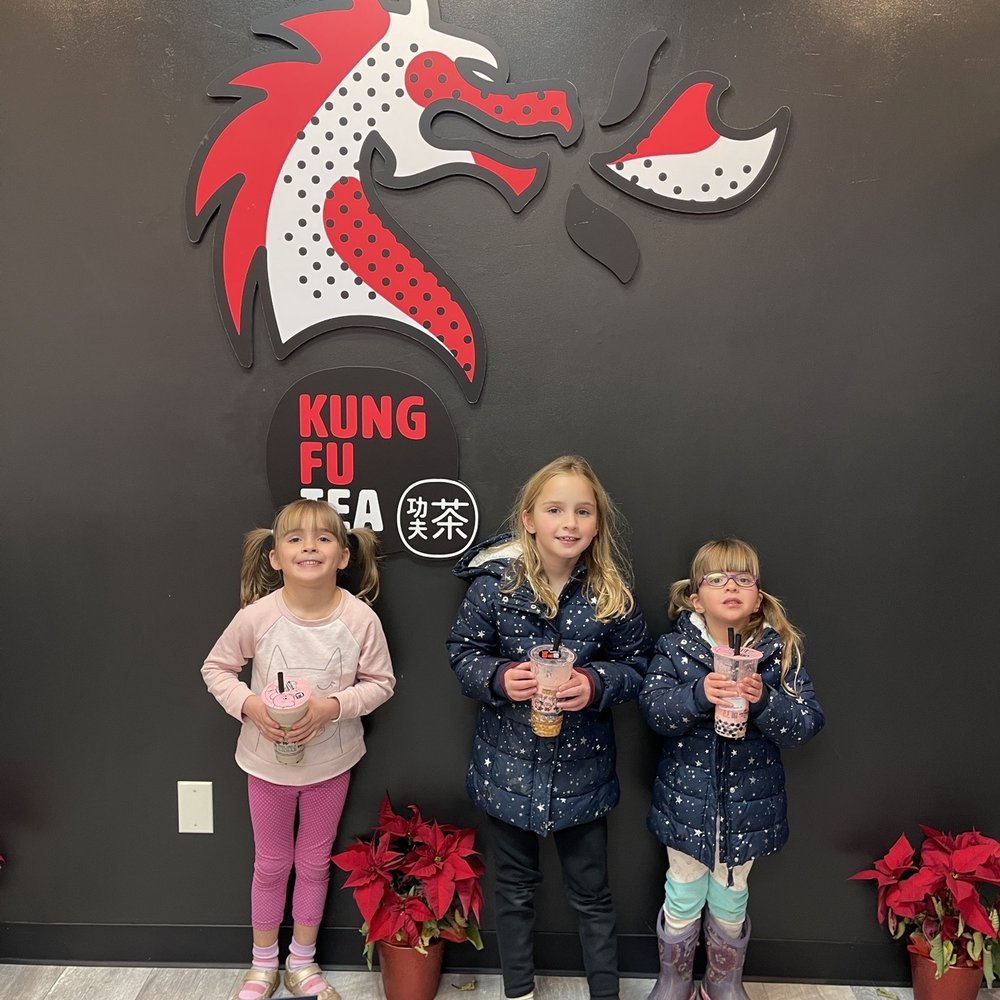 Kung Fu Tea - Happy kids with their drinks. A very family friendly atmosphere. - Juice Bars & Smoothies Near Me - West Jordan, Utah Kung Fu Tea - Happy kids with their drinks. A very family friendly atmosphere. - Juice Bars & Smoothies Near Me - West Jordan, Utah