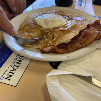Campus Cafe - Pancakes, over easy and bacon - American Near Me - Alamosa, Colorado Campus Cafe - Pancakes, over easy and bacon - American Near Me - Alamosa, Colorado