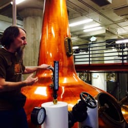 Road Dog Tours - Distillery Tours - Learning about the distillation process at Copperworks