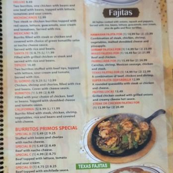 El Primo - Menu - Mexican Near Me - Duncan, South Carolina El Primo - Menu - Mexican Near Me - Duncan, South Carolina