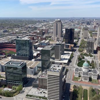 Gateway Arch - View of St. Louis from the top of the arch - Landmarks & Historical Buildings Near Me - St. Louis, Missouri Gateway Arch - View of St. Louis from the top of the arch - Landmarks & Historical Buildings Near Me - St. Louis, Missouri