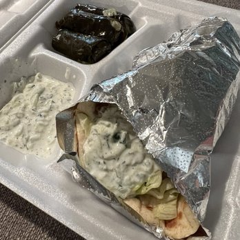 Charlie's Kabob Grill - Hercules + Stuffed Grape Leaves (3) - Mediterranean Near Me - Wake Forest, North Carolina