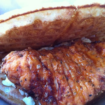 Bruxie - Buttermilk Fried Chicken & Waffle (Chili Honey & Cider Slaw) - Sandwiches Near Me - Orange, California