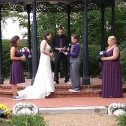 The Chatillon-DeMenil Mansion - Our wedding ceremony at the gazebo.
