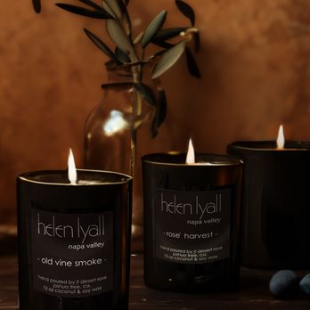 Helen Lyall - Our new luxury candle collection. Three unique scents that evoke the essence of Napa's wine country. - Women's Clothing Near Me - Napa, California Helen Lyall - Our new luxury candle collection. Three unique scents that evoke the essence of Napa's wine country. - Women's Clothing Near Me - Napa, California