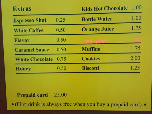 Menu photo 3 Viva Drive Thru Espresso Puyallup, WA