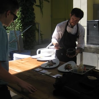 Dry Creek Kitchen - Chef grilling, amazing prixe fixe menu! - New American Near Me - Healdsburg, California