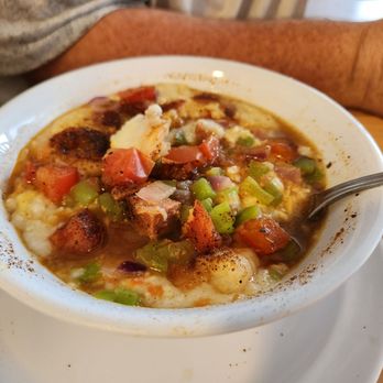 Max & Meme Cafe - Shrimp and grits, also watery - Breakfast & Brunch Near Me - Longwood, Florida Max & Meme Cafe - Shrimp and grits, also watery - Breakfast & Brunch Near Me - Longwood, Florida