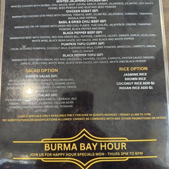 Burma Bay Cafe - Menu - Burmese Near Me - Fremont, California Burma Bay Cafe - Menu - Burmese Near Me - Fremont, California