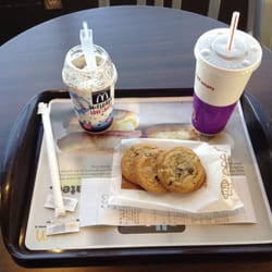 McDonald's - McFlurry and cookies, with a side of Coke.