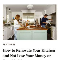 Food & Wine Magazine - February 2025 issue - the kitchen is usually the most expensive to renovate