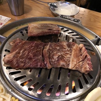 Jin BBQ - 1 roll of premium marinated beef.  Most places you get 2 for the same price of $45. - Korean Near Me - Mesa, Arizona
