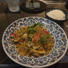 Crab meat curry