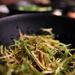 Top Korean BBQ - Sliced green onions. Soooo good