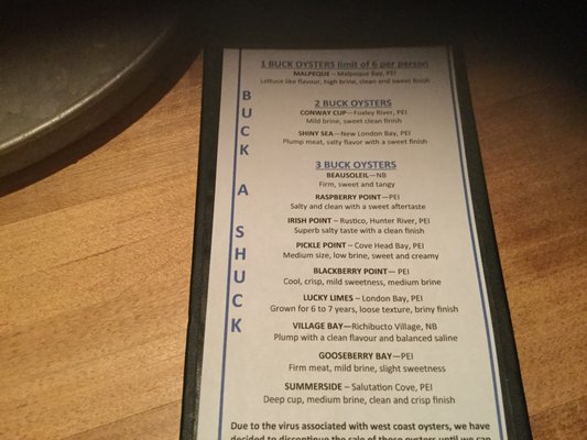Menu photo 2 Von's Steak House & Oyster Bar Edmonton, AB Menu photo 2 Von's Steak House & Oyster Bar Edmonton, AB