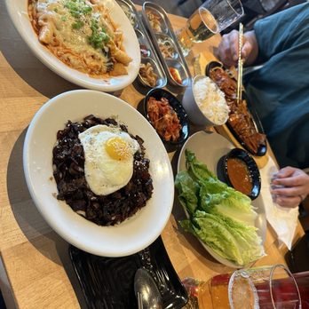 Kor - tteokbokki, spicy pork belly, and jajangmyeon - Korean Near Me - Calgary, Alberta