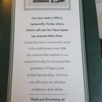 Metro Diner - Diners Near Me - Jacksonville, Florida Metro Diner - Diners Near Me - Jacksonville, Florida
