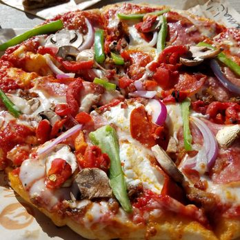 Blaze Pizza - Raised crust with mozzarella ,ricotta green peppers roasted red pepperoni, onion - Salad Near Me - Albuquerque, New Mexico Blaze Pizza - Raised crust with mozzarella ,ricotta green peppers roasted red pepperoni, onion - Salad Near Me - Albuquerque, New Mexico