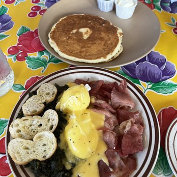 The Root Cafe - One buttermilk pancake and The Benny - Cafes Near Me - Little Rock, Arkansas The Root Cafe - One buttermilk pancake and The Benny - Cafes Near Me - Little Rock, Arkansas