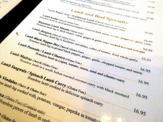 Menu photo 5 Sula Indian Restaurant Vancouver, BC Menu photo 5 Sula Indian Restaurant Vancouver, BC