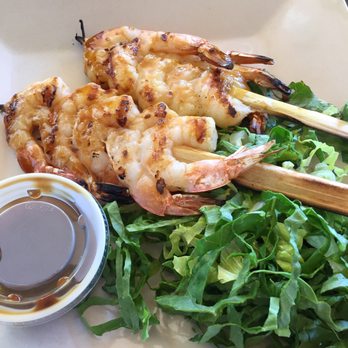 Sunset Grille - Small shrimp skewers - just ok. Keep the sugar cane skewer/lettuce and give me better shrimp! - Sports Bars Near Me - Marco Island, Florida Sunset Grille - Small shrimp skewers - just ok. Keep the sugar cane skewer/lettuce and give me better shrimp! - Sports Bars Near Me - Marco Island, Florida