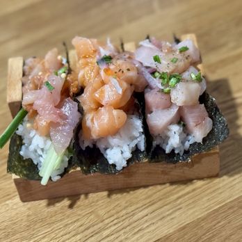 Kinjo Hand Roll Bar - 03.01.25 3-Hand Rolls - Spicy Tuna, Salmon, Yellowtail - Sushi Bars Near Me - Sacramento, California Kinjo Hand Roll Bar - 03.01.25 3-Hand Rolls - Spicy Tuna, Salmon, Yellowtail - Sushi Bars Near Me - Sacramento, California