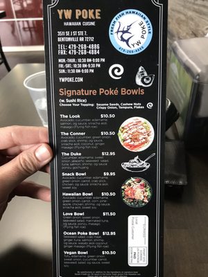Menu photo 7 Yw Poke Bentonville, AR Menu photo 7 Yw Poke Bentonville, AR