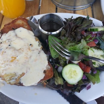 The Committed Pig - Croque madame w side salad. Very rich dish, as should be expected - Breakfast & Brunch Near Me - Morristown, New Jersey The Committed Pig - Croque madame w side salad. Very rich dish, as should be expected - Breakfast & Brunch Near Me - Morristown, New Jersey