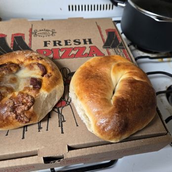 Baba Bakery - Plain Turkish Bagel and sausage and cheese  bagel (it has another name but I don't remember what it is) - Bakeries Near Me - Nazareth, Pennsylvania