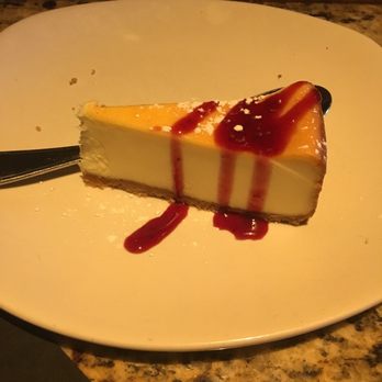 Bonefish Grill - Cheesecake with raspberry topping - Seafood Near Me - Novi, Michigan