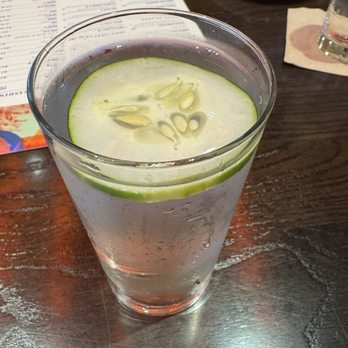 Blue Sushi Sake Grill - Water comes with cucumber! - Sushi Bars Near Me - Chicago, Illinois Blue Sushi Sake Grill - Water comes with cucumber! - Sushi Bars Near Me - Chicago, Illinois